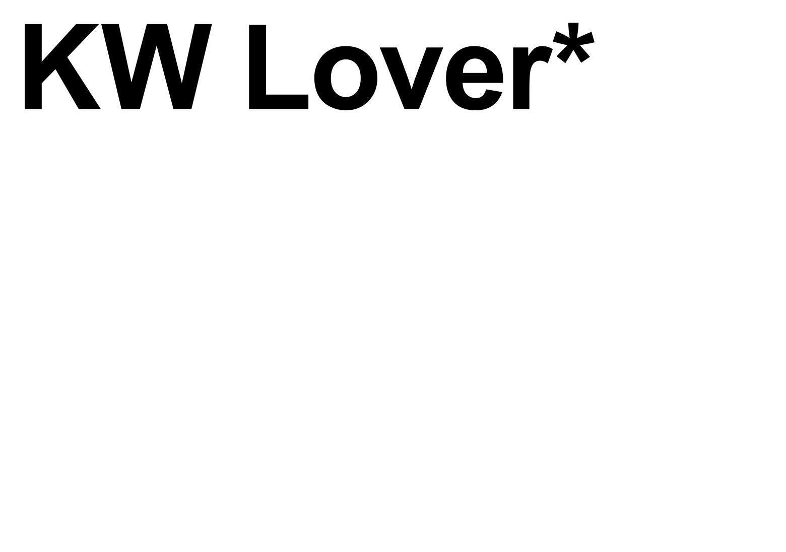 KW Lover regulär*