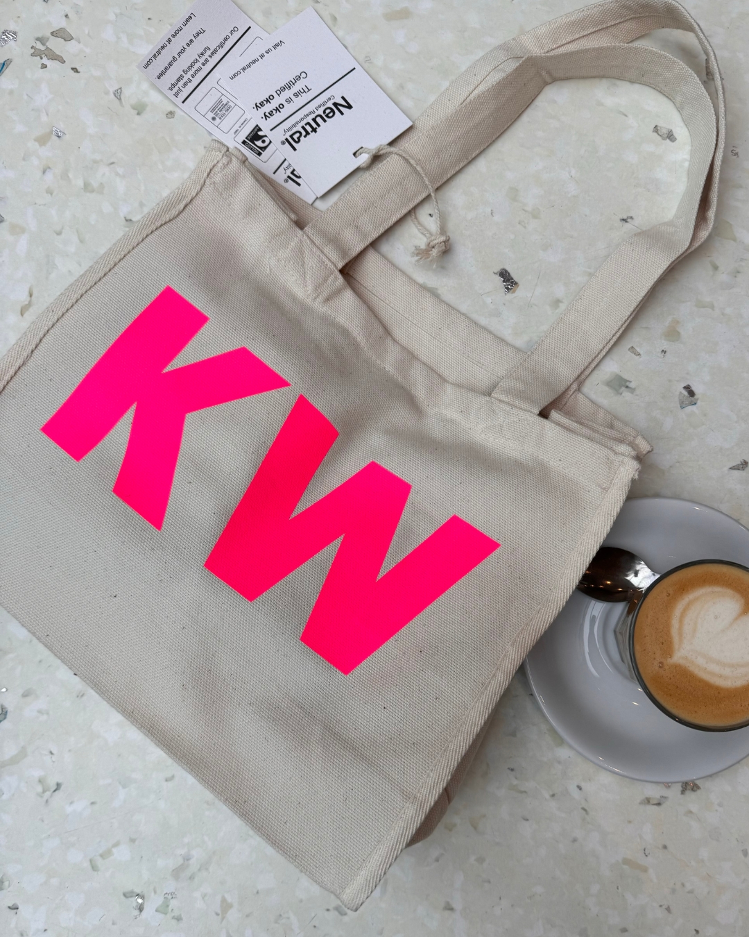 Mini Nature Pink KW Shopping Bag