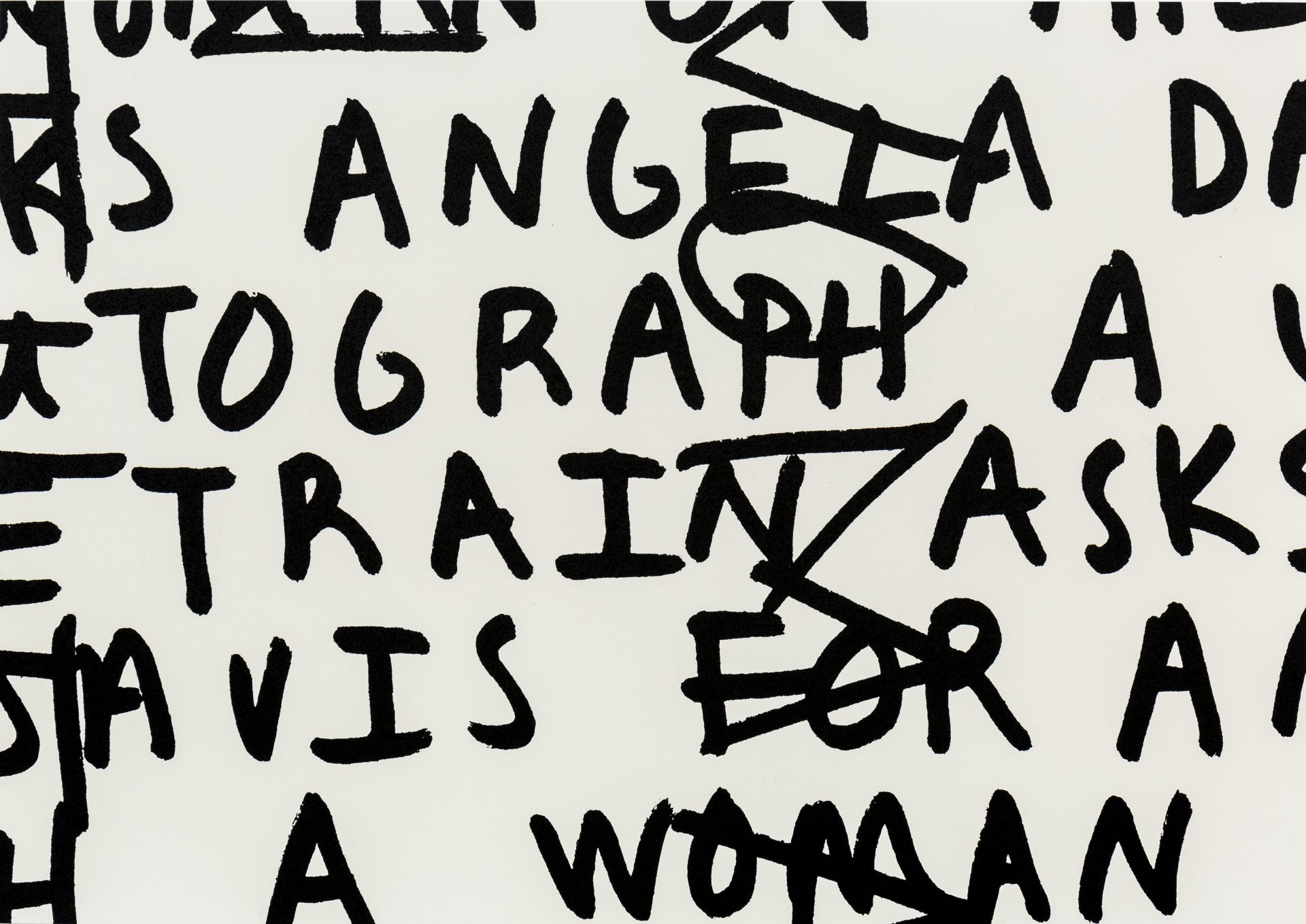 Adam Pendleton – A woman on the train asks Angela Davis for an autograph