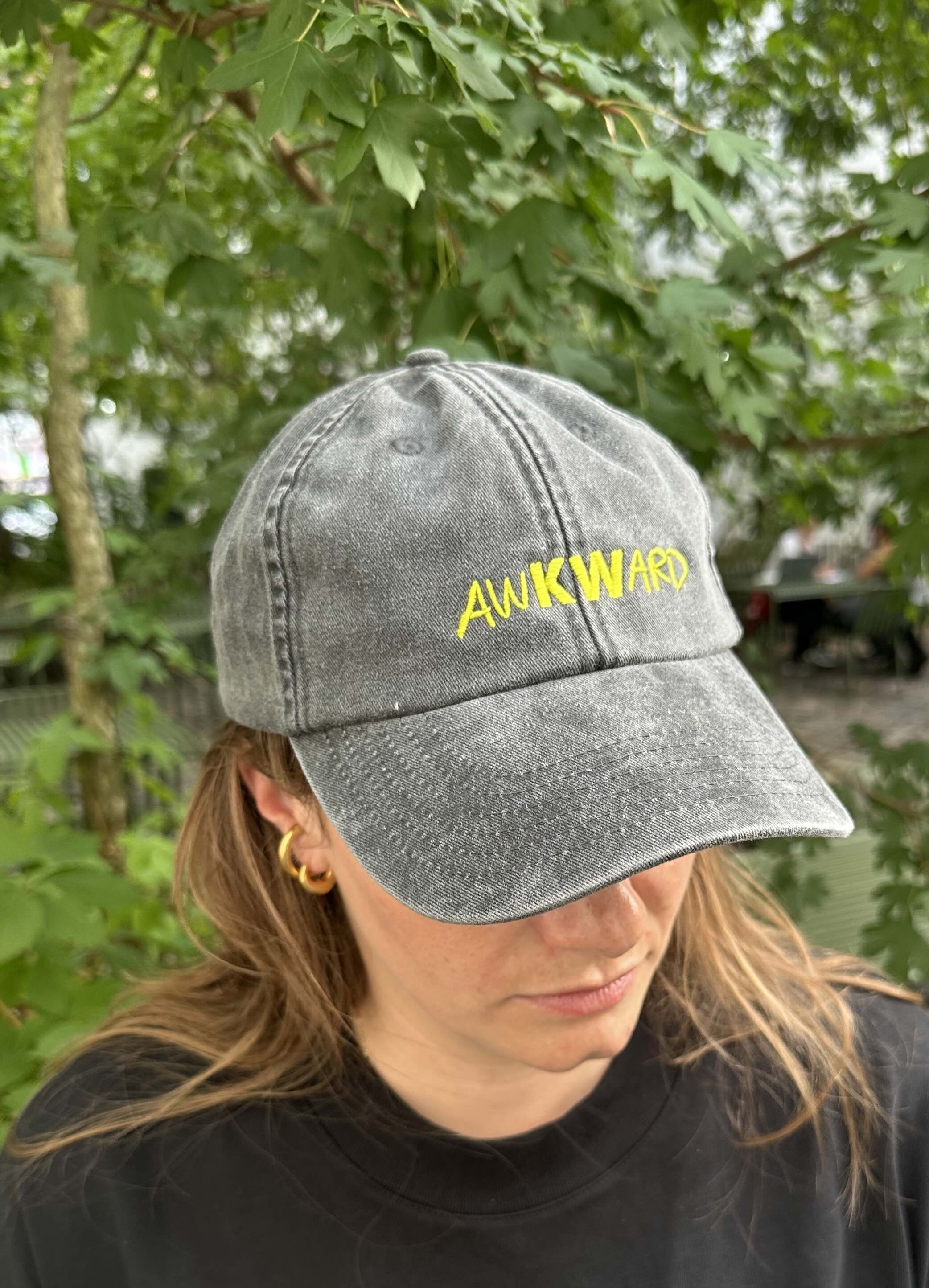 AWKWARD Cap Faded Black